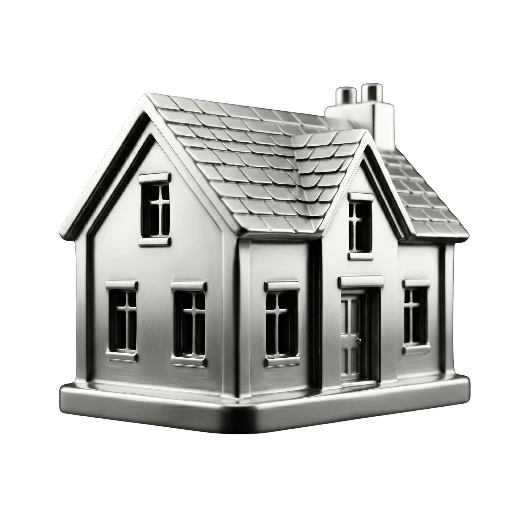 Cast Metal Family Home Ornament
