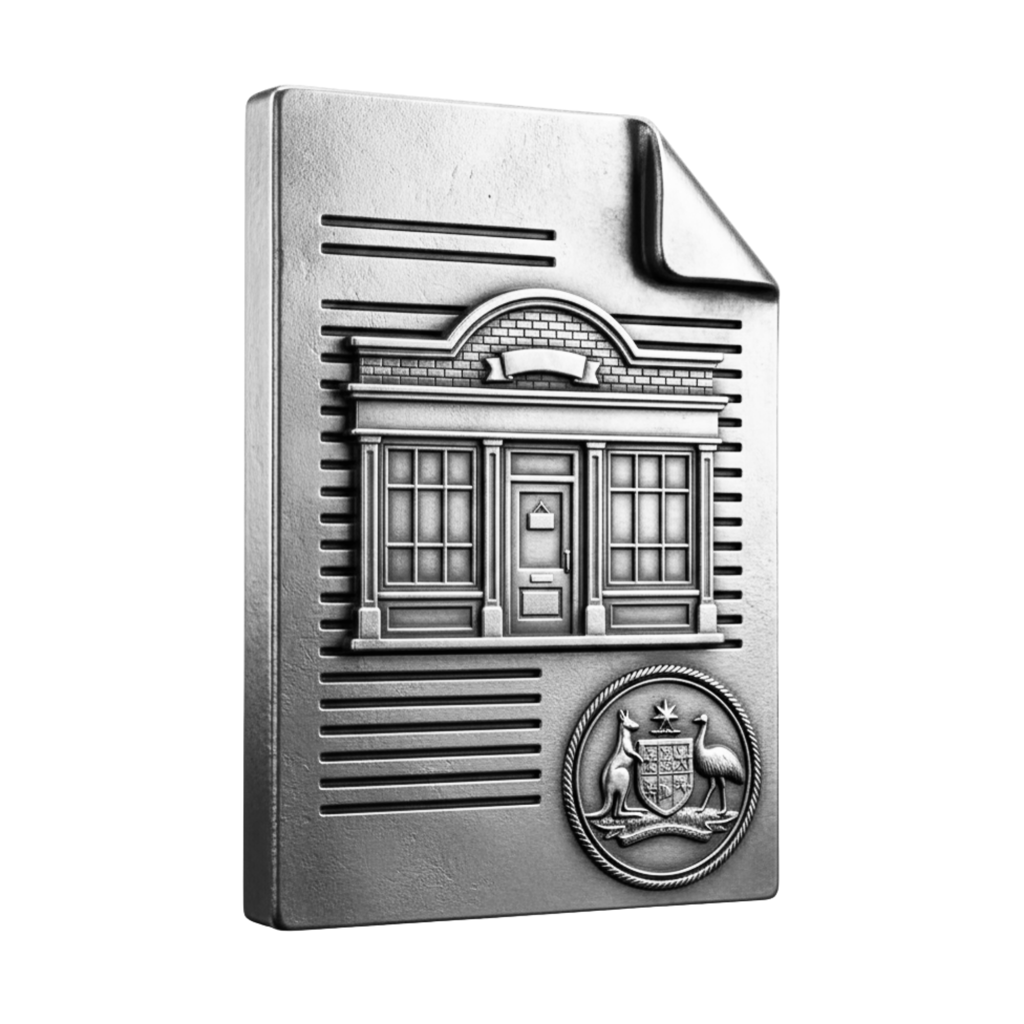 Cast Metal Comercial Litigation Document Ornament