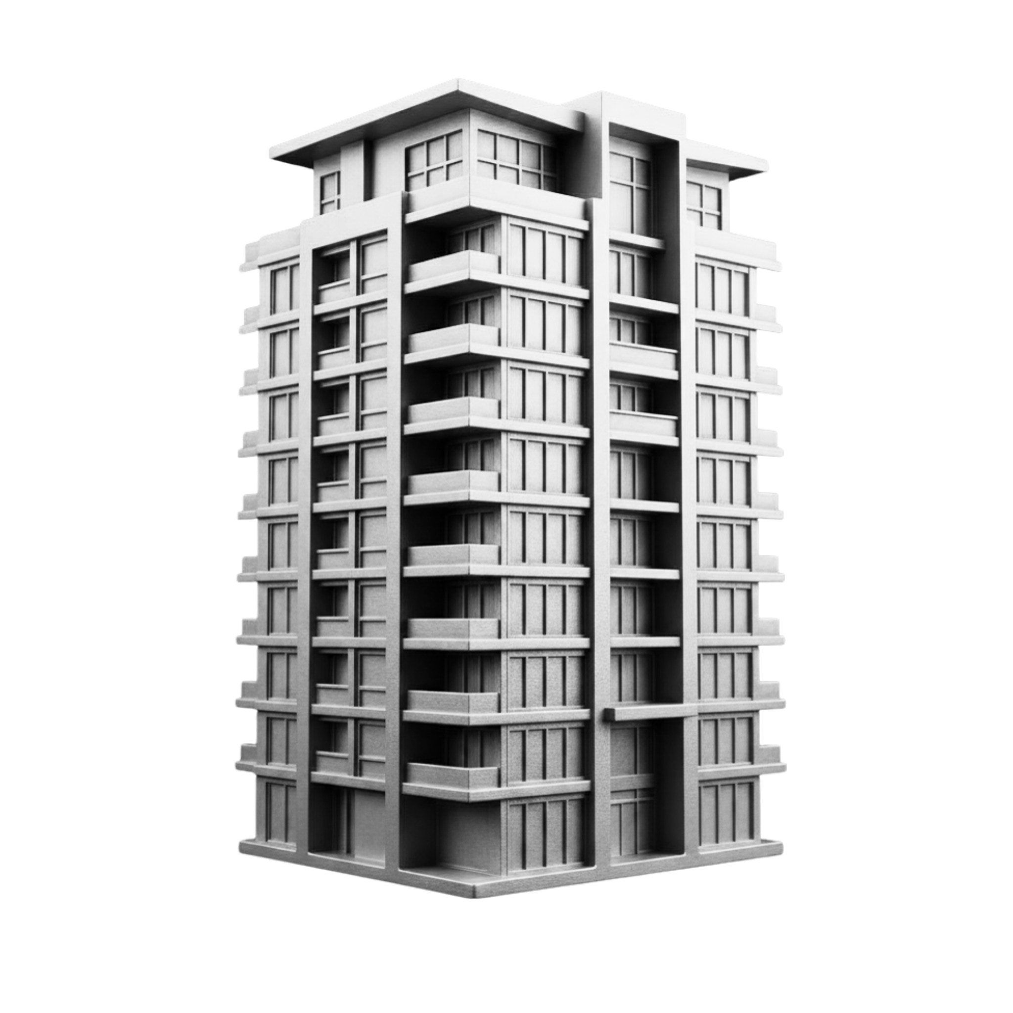Cast Metal Strata Property Ornament