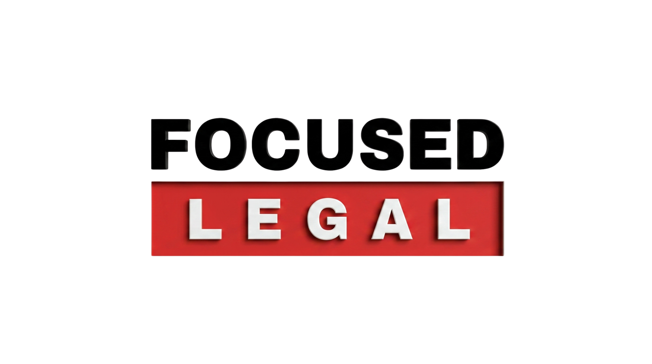 Focused Legal Engraved Logo